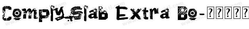 Comply Slab Extra Bo字体转换